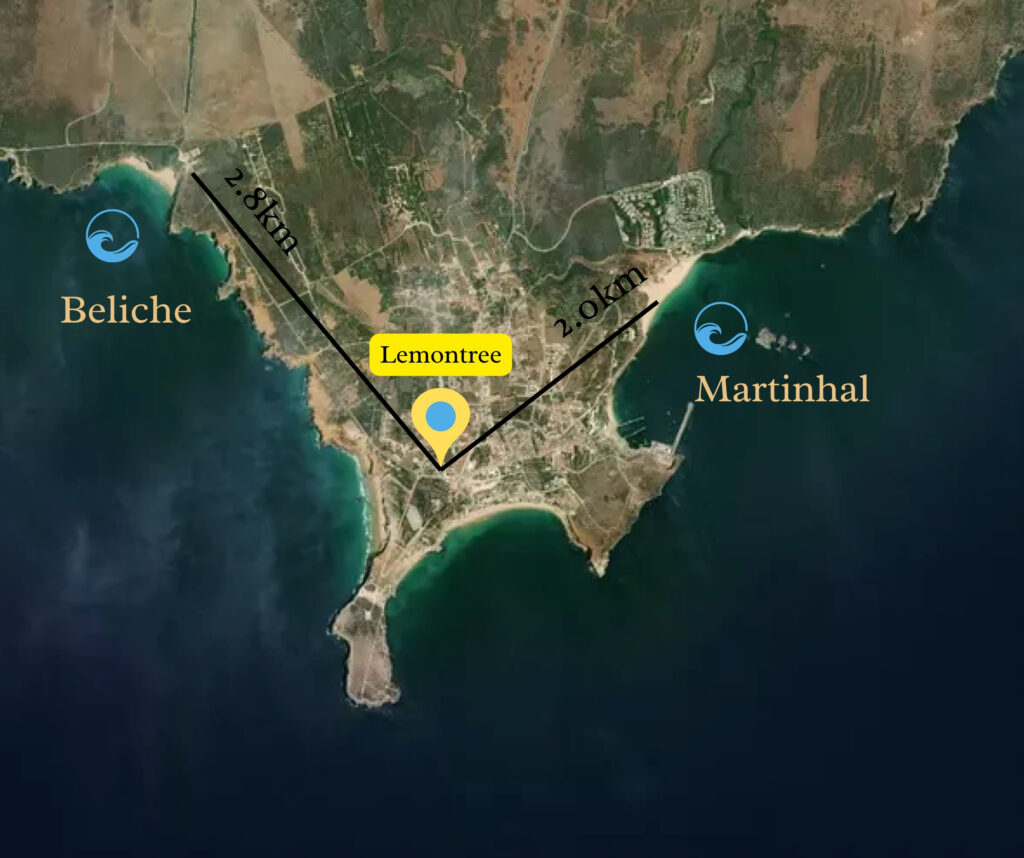 Surf spots you can cycle to in Sagres